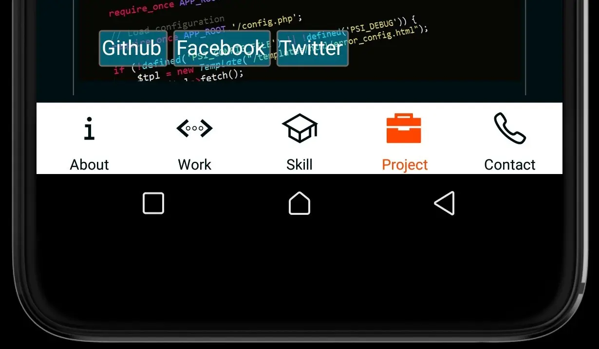 Mobile Portfolio App