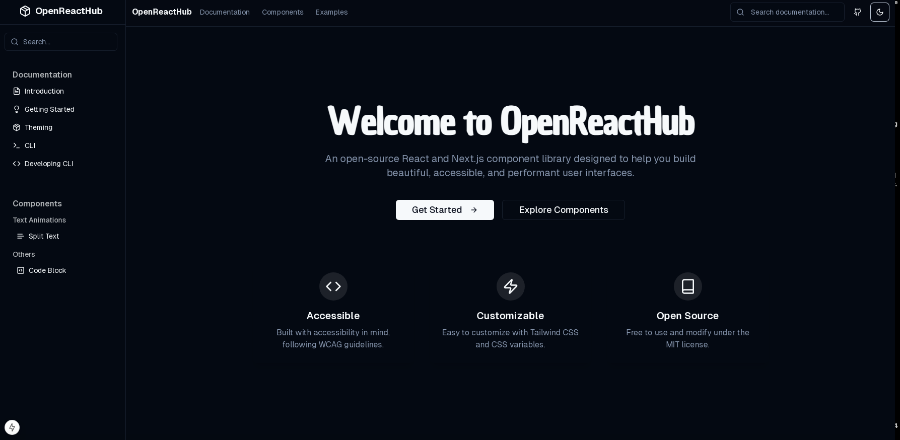 OpenReact Hub