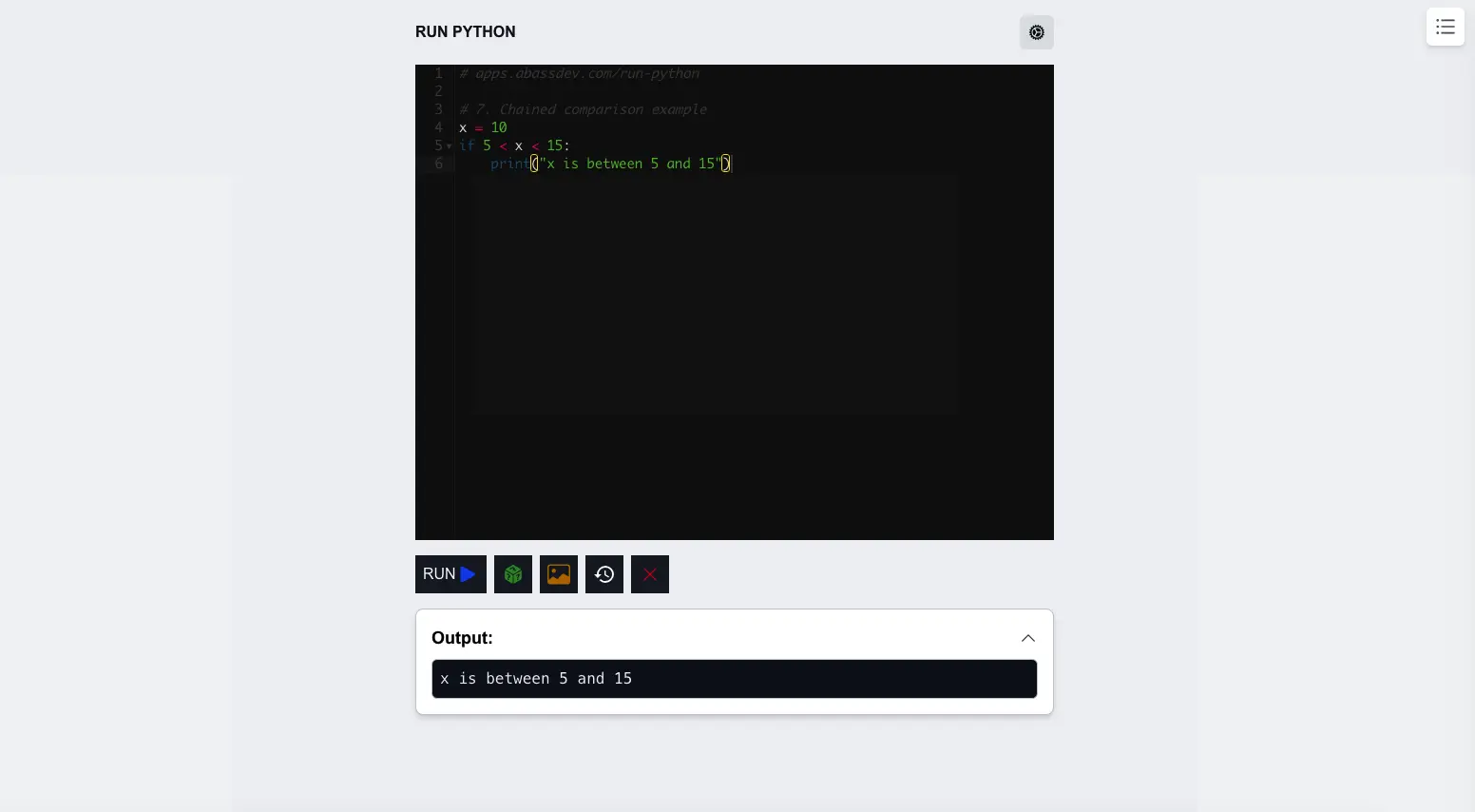 Python Online Console